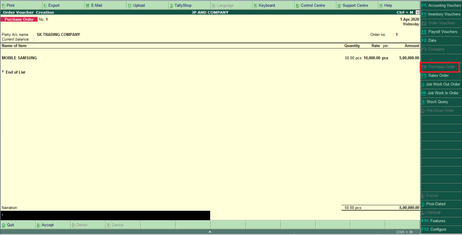 order-processing-in-tally-in-hindi