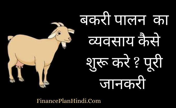 goat farming business plan in hindi